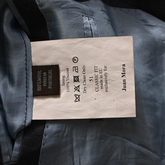 Vitale Barberis Canonico 50R Blue Glenn Check Wool Blazer Suit Jacket Sport Coat - Picture 4 of 16